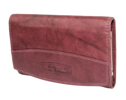 Portfel Damski Skórzany MONEY MAKER Skóra Licowa Duży Z Klamrą RIFD 12131B 16 x 9,5x 3 Portfel Damski Skórzany MONEY MAKER Skóra Licowa Duży Z Klamrą RIFD 12131B 16 x 9,5x 3