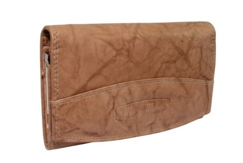 Portfel Damski Skórzany MONEY MAKER Skóra Licowa Duży Z Klamrą RIFD 12131B 16 x 9,5x 3 Portfel Damski Skórzany MONEY MAKER Skóra Licowa Duży Z Klamrą RIFD 12131B 16 x 9,5x 3