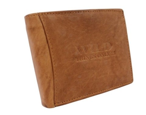 Portfel Męski Skórzany WILD Skóra Licowa Duży Poziomy Bez Zapięcia 5678 12.5 x 10 x 2 [cm]