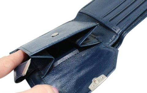 Portfel Uniwersalny HARO (PL) Poziomy Z Zapięciem Skóra Włoska Wygodny 11 x 9 [cm]