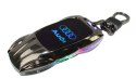 Praktyczna Elektryczna Zapalniczka Plazmowa USB Z Kablem Mikro USB Podświetlana BRELOK Do Kluczyków Samochodowych AUDI CZARNA
