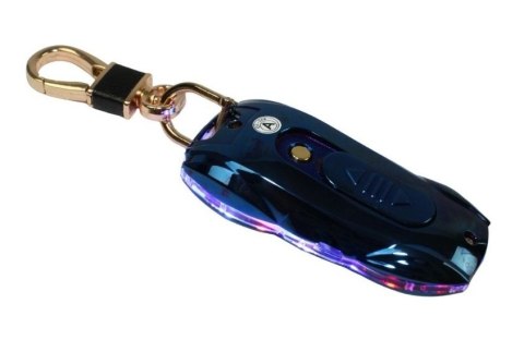 Praktyczna Elektryczna Zapalniczka Plazmowa USB Z Kablem Mikro USB Podświetlana BRELOK Do Kluczyków Samochodowych BMW NIEBIESKA