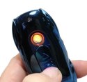 Praktyczna Elektryczna Zapalniczka Plazmowa USB Z Kablem Mikro USB Podświetlana BRELOK Do Kluczyków Samochodowych BMW NIEBIESKA