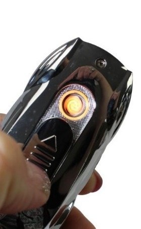 Praktyczna Elektryczna Zapalniczka Plazmowa USB Z Kablem Mikro USB Podświetlana BRELOK Do Kluczyków Samochodowych BMW SREBRNA