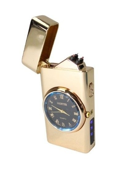 Praktyczna Elektryczna Zapalniczka Plazmowa Z Zegarkiem Ekskluzywne Pudełko