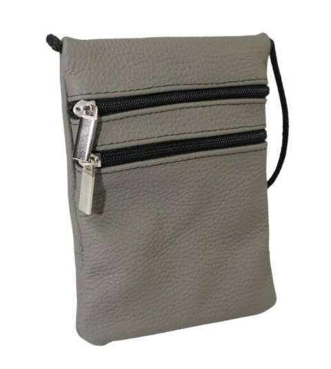 Średnia Paszportówka Na Szyję Ze Skóry Naturalnej 2 Zamki MAGRE (PL) 16.5 x 13 x 1 [cm]