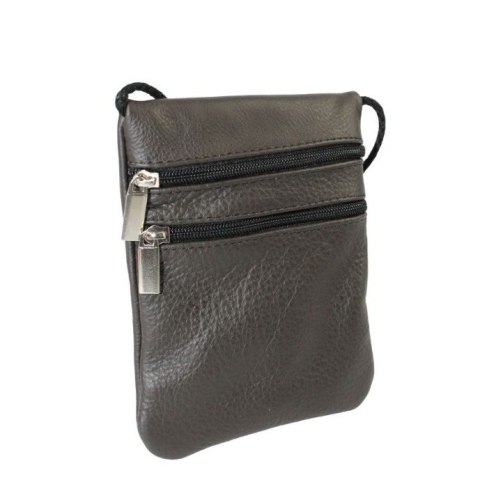 Średnia Paszportówka Na Szyję Ze Skóry Naturalnej 2 Zamki MAGRE (PL) 16.5 x 13 x 1 [cm]