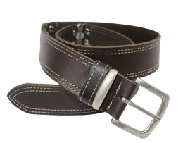 Pasek Skórzany HADA (PL) Skóra Licowa EXTRA VINTAGE MISSISSIPI BLUES 40 mm CZEKOLADOWY