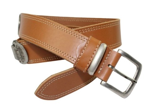 Pasek Skórzany HADA (PL) Skóra Licowa EXTRA VINTAGE MISSISSIPI BLUES 40 mm TOFFI