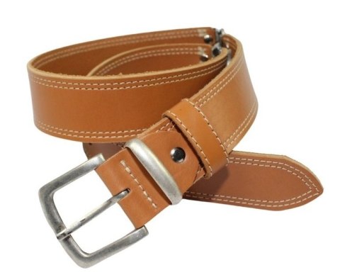 Pasek Skórzany HADA (PL) Skóra Licowa EXTRA VINTAGE MISSISSIPI BLUES 40 mm TOFFI