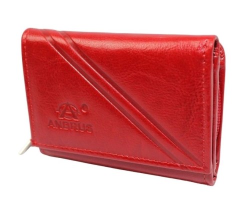 Portfel Damski ANDRUS (PL) Suwak Skóra Naturalna RFID 11 x 8,5 x 3,5 [cm]