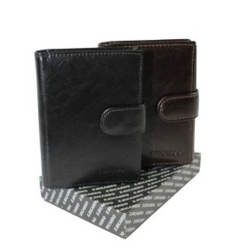 Portfel Męski Skórzany Z.RICARDO(PL) Skóra Licowa Duży Pionowy Z Zapinką Dwa Skrzydełka Duża Kieszeń Na Bilon ZR55A
