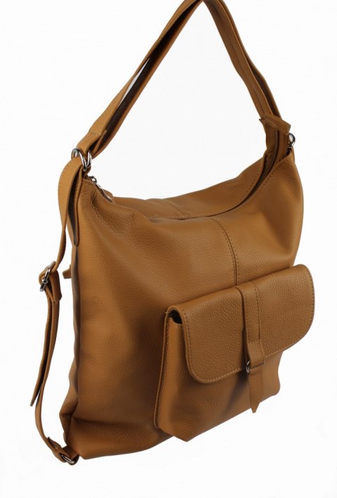 Praktyczny Plecak Skórzany Torebka 2 w 1 MAGRE (PL) AMELIA Skóra Naturalna Licowa JASNE TOFFI Praktyczny Plecak Skórzany Torebka 2 w 1 MAGRE (PL) AMELIA Skóra Naturalna Licowa JASNE TOFFI