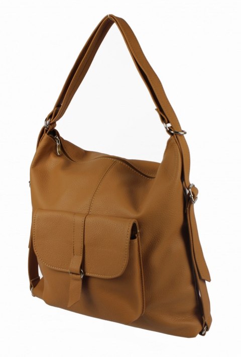 Praktyczny Plecak Skórzany Torebka 2 w 1 MAGRE (PL) AMELIA Skóra Naturalna Licowa JASNE TOFFI Praktyczny Plecak Skórzany Torebka 2 w 1 MAGRE (PL) AMELIA Skóra Naturalna Licowa JASNE TOFFI