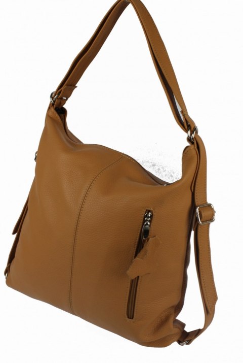 Praktyczny Plecak Skórzany Torebka 2 w 1 MAGRE (PL) AMELIA Skóra Naturalna Licowa JASNE TOFFI Praktyczny Plecak Skórzany Torebka 2 w 1 MAGRE (PL) AMELIA Skóra Naturalna Licowa JASNE TOFFI