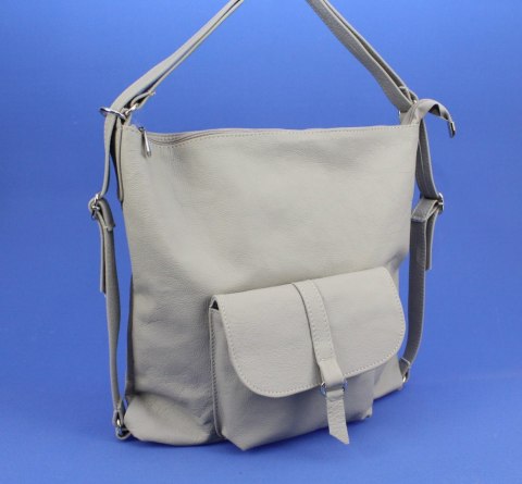 Praktyczny Plecak Skórzany Torebka 2 w 1 MAGRE (PL) AMELIA Skóra Naturalna Licowa KREMOWY Praktyczny Plecak Skórzany Torebka 2 w 1 MAGRE (PL) AMELIA Skóra Naturalna Licowa KREMOWY