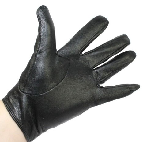 Rękawiczki Skórzane Samochodowe Z wycięciami PolskaGalanteria Ze Skóry Cielęcej Rozmiar 11 1/2 CZARNE
