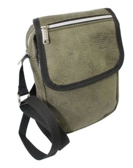 Skórzana Torba Męska Skóra Naturalna Antoszczyk (PL) DeLuxe Z Klapką OLIWKOWA 26 x 20 x 5 [cm]