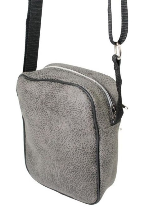 Skórzana Torba Męska Średnia Pionowa POPIELATA Antoszczyk (PL) 20 x 16 x 5 [cm]