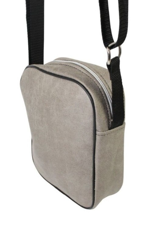 Skórzana Torba Męska Średnia Pionowa SZARA Antoszczyk (PL) 20 x 16 x 5 [cm]