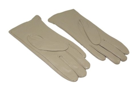 Skórzane Ocieplane Rękawiczki Damskie PolskaGalanteria.pl Ze Skóry Naturalnej CAPPUCINO o Rozmiar 8