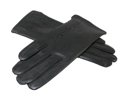 Skórzane Ocieplane Rękawiczki Damskie PolskaGalanteria.pl Ze Skóry Naturalnej Z Wzorkiem CZARNE Rozmiar 7 1/2 Skórzane Ocieplane Rękawiczki Damskie PolskaGalanteria.pl Ze Skóry Naturalnej Z Wzorkiem CZARNE Rozmiar 7 1/2