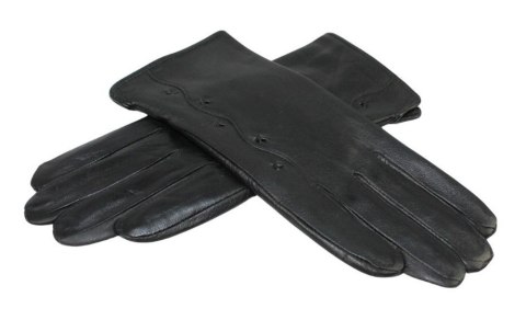 Skórzane Ocieplane Rękawiczki Damskie PolskaGalanteria.pl Ze Skóry Naturalnej Z Wzorkiem CZARNE Rozmiar 7 1/2 Skórzane Ocieplane Rękawiczki Damskie PolskaGalanteria.pl Ze Skóry Naturalnej Z Wzorkiem CZARNE Rozmiar 7 1/2