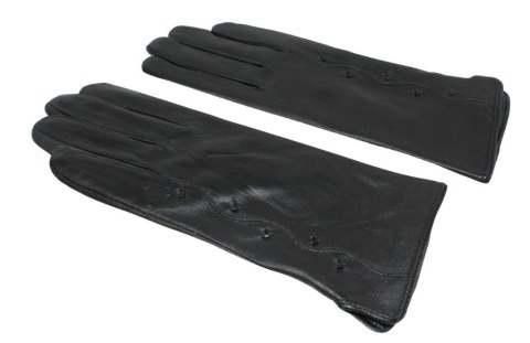 Skórzane Ocieplane Rękawiczki Damskie PolskaGalanteria.pl Ze Skóry Naturalnej Z Wzorkiem CZARNE Rozmiar 7 1/2 Skórzane Ocieplane Rękawiczki Damskie PolskaGalanteria.pl Ze Skóry Naturalnej Z Wzorkiem CZARNE Rozmiar 7 1/2