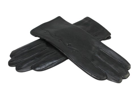 Skórzane Ocieplane Rękawiczki Damskie PolskaGalanteria.pl Ze Skóry Naturalnej Z Wzorkiem CZARNE Rozmiar 7 Skórzane Ocieplane Rękawiczki Damskie PolskaGalanteria.pl Ze Skóry Naturalnej Z Wzorkiem CZARNE Rozmiar 7