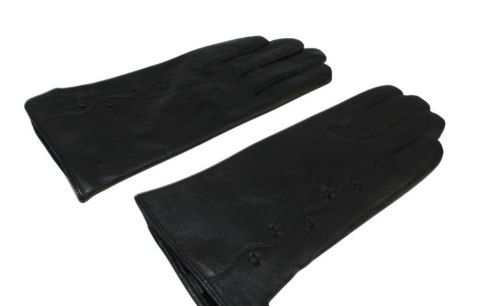 Skórzane Ocieplane Rękawiczki Damskie PolskaGalanteria.pl Ze Skóry Naturalnej Z Wzorkiem CZARNE Rozmiar 7 Skórzane Ocieplane Rękawiczki Damskie PolskaGalanteria.pl Ze Skóry Naturalnej Z Wzorkiem CZARNE Rozmiar 7