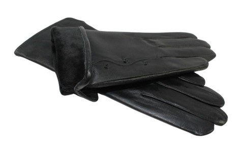 Skórzane Ocieplane Rękawiczki Damskie PolskaGalanteria.pl Ze Skóry Naturalnej Z Wzorkiem CZARNE Rozmiar 8 Skórzane Ocieplane Rękawiczki Damskie PolskaGalanteria.pl Ze Skóry Naturalnej Z Wzorkiem CZARNE Rozmiar 8