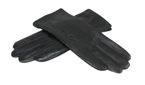 Skórzane Ocieplane Rękawiczki Damskie PolskaGalanteria.pl Ze Skóry Naturalnej Z Wzorkiem CZARNE Rozmiar 8 Skórzane Ocieplane Rękawiczki Damskie PolskaGalanteria.pl Ze Skóry Naturalnej Z Wzorkiem CZARNE Rozmiar 8