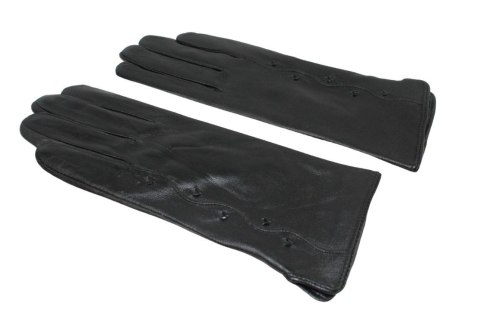 Skórzane Ocieplane Rękawiczki Damskie PolskaGalanteria.pl Ze Skóry Naturalnej Z Wzorkiem CZARNE Rozmiar 8 Skórzane Ocieplane Rękawiczki Damskie PolskaGalanteria.pl Ze Skóry Naturalnej Z Wzorkiem CZARNE Rozmiar 8