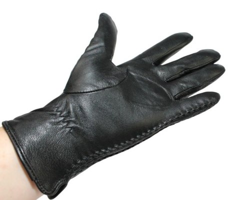 Skórzane Ocieplane Rękawiczki Damskie PolskaGalanteria.pl Ze Skóry Naturalnej Z Wzorkiem Podwójna Nitka CZARNE Rozmiar 7 1/2 Skórzane Ocieplane Rękawiczki Damskie PolskaGalanteria.pl Ze Skóry Naturalnej Z Wzorkiem Podwójna Nitka CZARNE Rozmiar 7 1/2