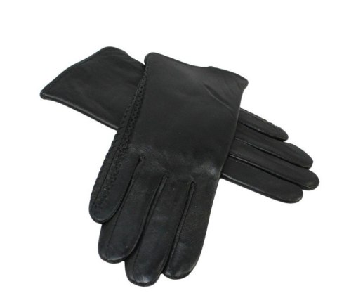 Skórzane Ocieplane Rękawiczki Damskie PolskaGalanteria.pl Ze Skóry Naturalnej Z Wzorkiem Podwójna Nitka CZARNE Rozmiar 7 Skórzane Ocieplane Rękawiczki Damskie PolskaGalanteria.pl Ze Skóry Naturalnej Z Wzorkiem Podwójna Nitka CZARNE Rozmiar 7