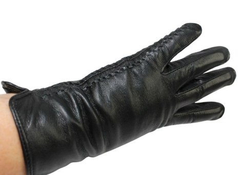 Skórzane Ocieplane Rękawiczki Damskie PolskaGalanteria.pl Ze Skóry Naturalnej Z Wzorkiem Podwójna Nitka CZARNE Rozmiar 8 1/2 Skórzane Ocieplane Rękawiczki Damskie PolskaGalanteria.pl Ze Skóry Naturalnej Z Wzorkiem Podwójna Nitka CZARNE Rozmiar 8 1/2