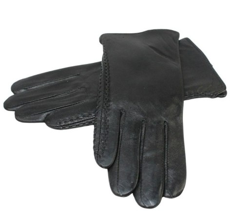 Skórzane Ocieplane Rękawiczki Damskie PolskaGalanteria.pl Ze Skóry Naturalnej Z Wzorkiem Podwójna Nitka CZARNE Rozmiar 8 Skórzane Ocieplane Rękawiczki Damskie PolskaGalanteria.pl Ze Skóry Naturalnej Z Wzorkiem Podwójna Nitka CZARNE Rozmiar 8