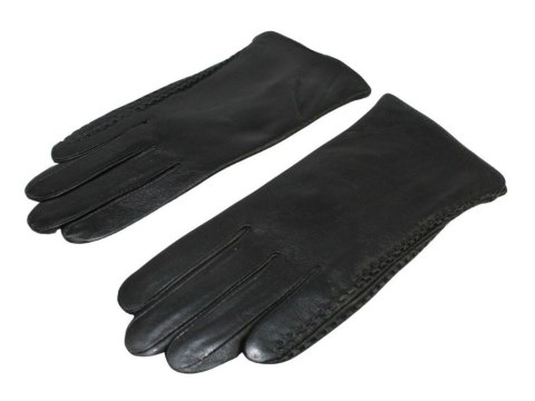 Skórzane Ocieplane Rękawiczki Damskie PolskaGalanteria.pl Ze Skóry Naturalnej Z Wzorkiem Podwójna Nitka CZARNE Rozmiar 8 Skórzane Ocieplane Rękawiczki Damskie PolskaGalanteria.pl Ze Skóry Naturalnej Z Wzorkiem Podwójna Nitka CZARNE Rozmiar 8