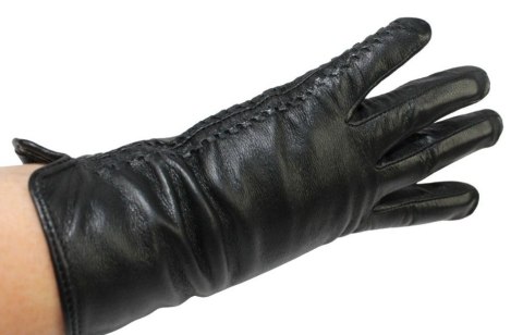 Skórzane Ocieplane Rękawiczki Damskie PolskaGalanteria.pl Ze Skóry Naturalnej Z Wzorkiem Podwójna Nitka CZARNE Rozmiar 8 Skórzane Ocieplane Rękawiczki Damskie PolskaGalanteria.pl Ze Skóry Naturalnej Z Wzorkiem Podwójna Nitka CZARNE Rozmiar 8