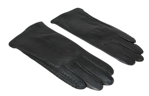 Skórzane Ocieplane Rękawiczki Damskie PolskaGalanteria.pl Ze Skóry Naturalnej Z Wzorkiem Podwójna Nitka CZARNE Rozmiar 9 Skórzane Ocieplane Rękawiczki Damskie PolskaGalanteria.pl Ze Skóry Naturalnej Z Wzorkiem Podwójna Nitka CZARNE Rozmiar 9