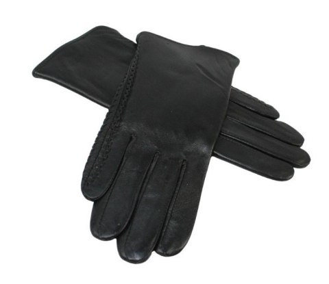 Skórzane Ocieplane Rękawiczki Damskie PolskaGalanteria.pl Ze Skóry Naturalnej Z Wzorkiem Podwójna Nitka CZARNE Rozmiar 9 Skórzane Ocieplane Rękawiczki Damskie PolskaGalanteria.pl Ze Skóry Naturalnej Z Wzorkiem Podwójna Nitka CZARNE Rozmiar 9