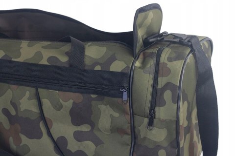 Torba Podróżna Średnia CONVEY (PL) CZARNO-BORDOWA 62 x 24 x 24 [cm]