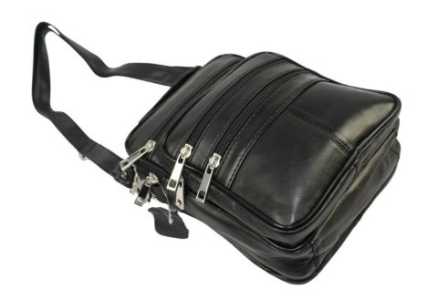 Torba męska skórzana CONVEY (PL) 8697 Pionowa Czarna 23 x 17 x 8 [cm]