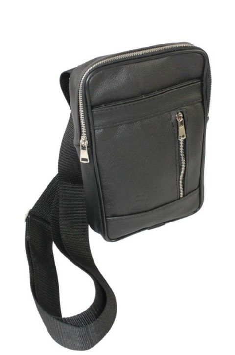 Torba męska skórzana GRETOS MAROUS  (PL) Pionowa CZARNY 25 x 16 x 4 [cm]