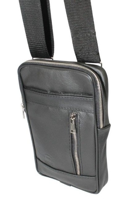 Torba męska skórzana GRETOS MAROUS  (PL) Pionowa CZARNY 25 x 16 x 4 [cm]