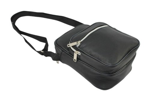 Torba/Saszetka Średnia Na Ramię WACEK MAŁY Antoszczyk (PL) Pionowa DeLuxe CZARNA 22 x 15,5 x 10 [cm]