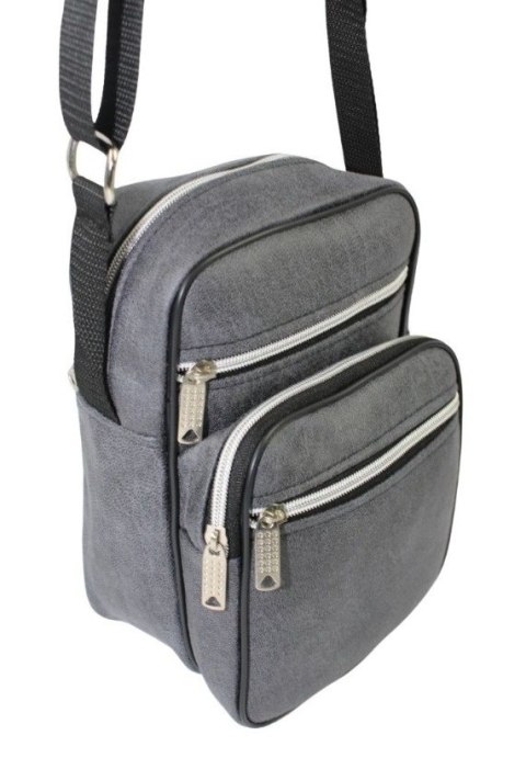 Torba/Saszetka Średnia Na Ramię WACEK MAŁY Antoszczyk (PL) Pionowa DeLuxe POPIELATA 22 x 15,5 x 10 [cm]