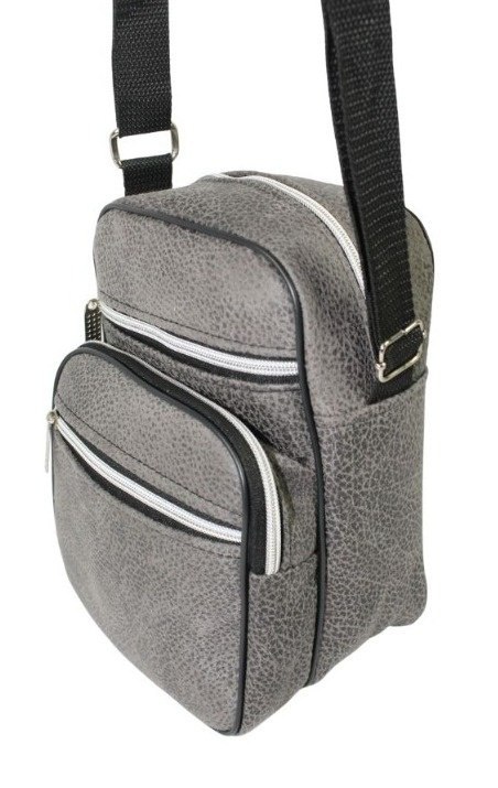 Torba/Saszetka Średnia Na Ramię WACEK MAŁY Antoszczyk (PL) Pionowa DeLuxe POPIELATA 22 x 15,5 x 10 [cm]