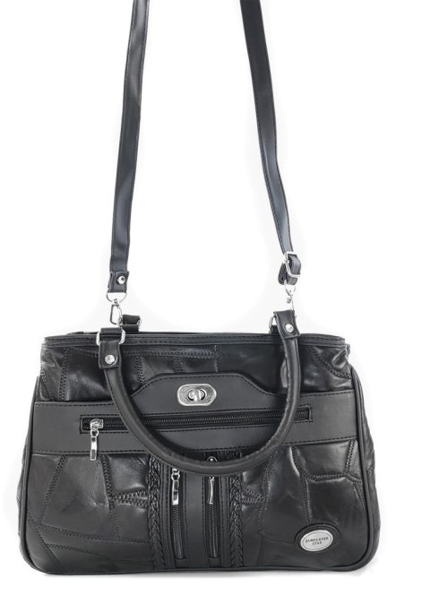 Torebka Skórzana CONVEY (PL) 0074 Torebka Klasyczna Listonoszka Skóra Cielęca CZEKOLADOWA 33 x 23 x 11 [cm]