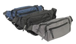 Materiałowa Pojemna Saszetka Do Paska Biodrówka Nerka PolskaGalanteria 7012 30 x 14 x 8 [cm]